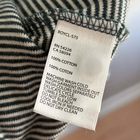 Royal Robbins Green Kick Back Striped Henley Shirt - Picture 6 of 7